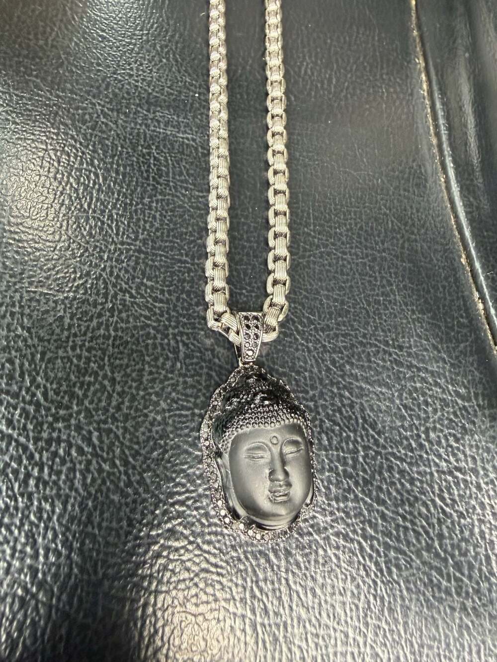 3D Boss onyx Enlightened Buddha Necklace